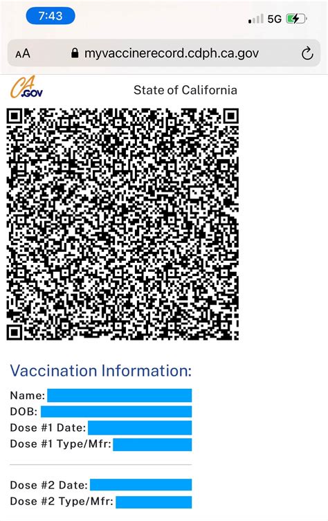 ca gov smart health card|ca vaccine record portal.